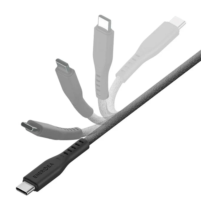 ENERGEA FLOW 10GPBS USB 3.2 GEN 2 C-C CABLE 10GBPS, 240W WITH MCT 2M -BLACK