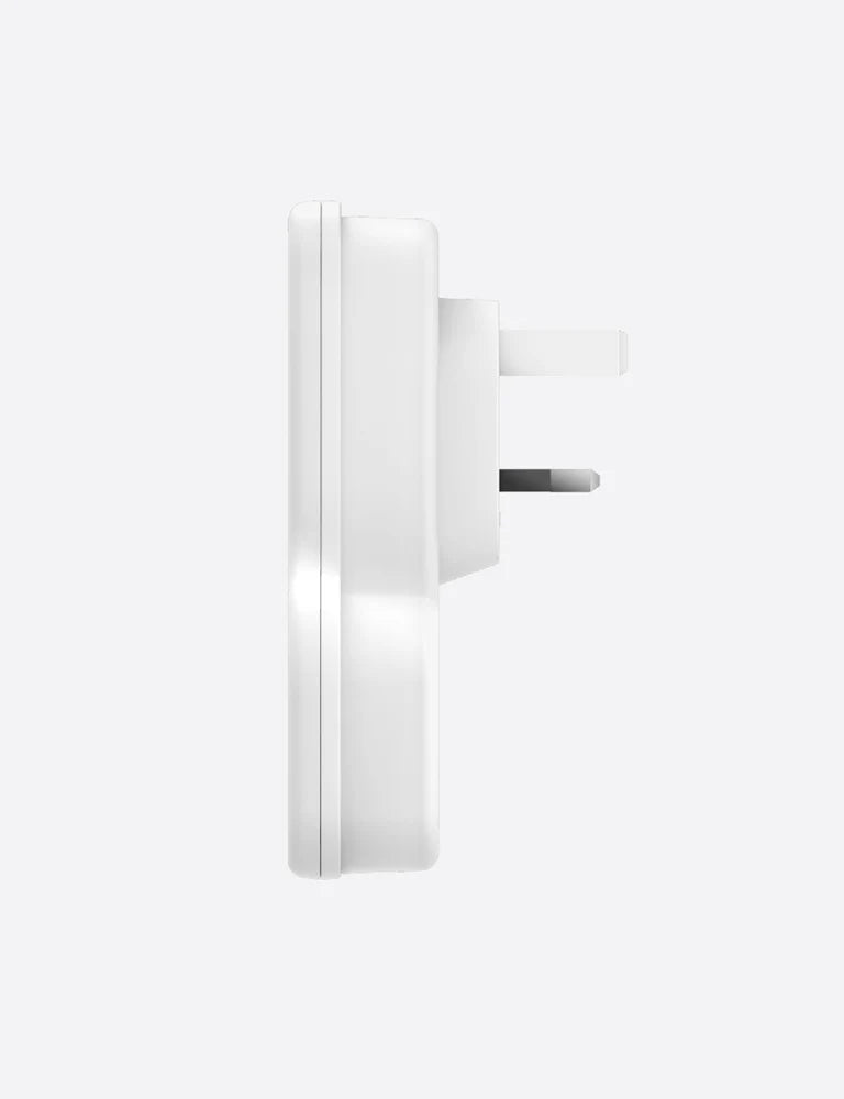 BAZIC GOPORT TRIO, EXTENSION WALL CHARGER WITH BUILT-IN USB OUTPUT - WHITE