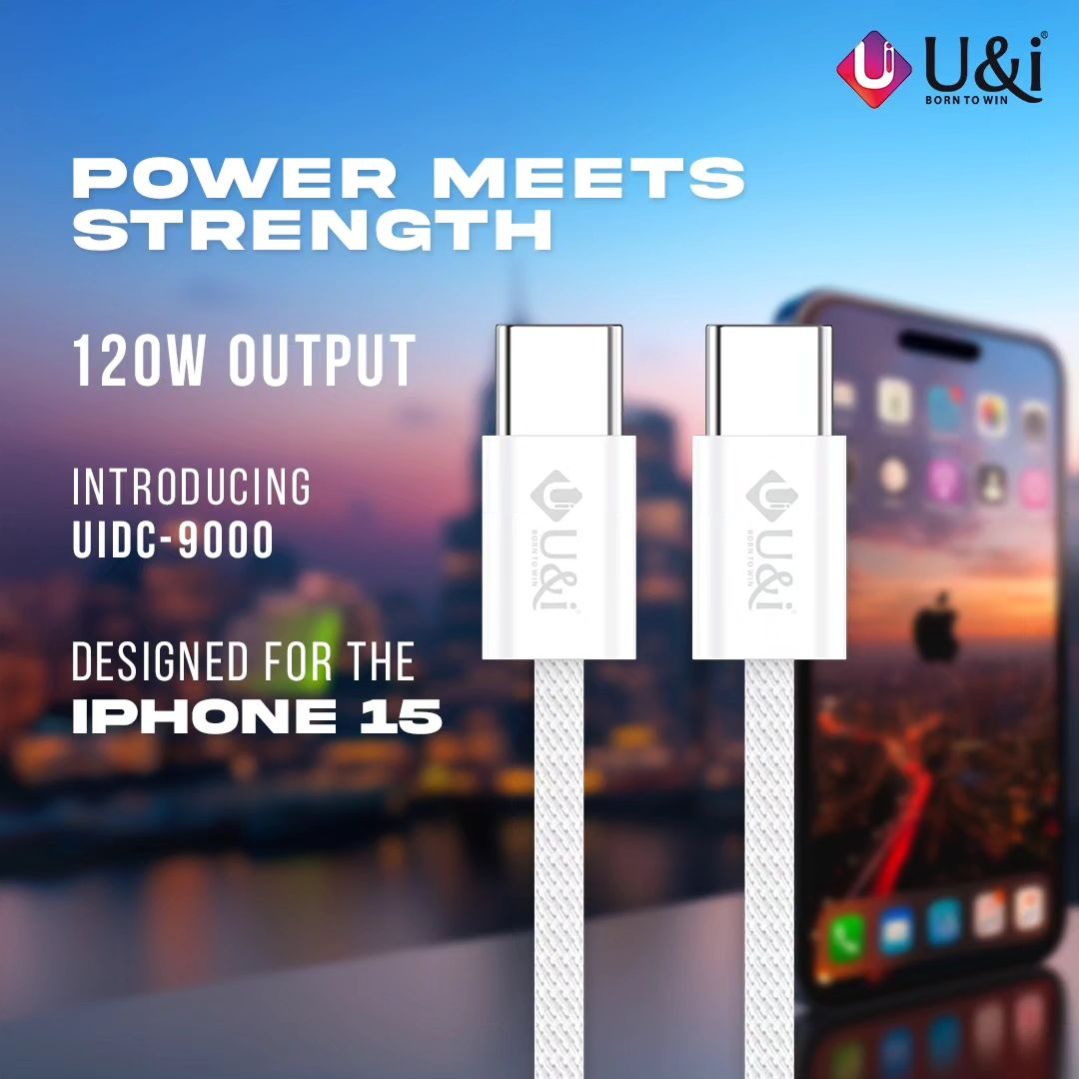 UIDC 9000 USB-C to USB-C Charging Cable with Advanced Technology