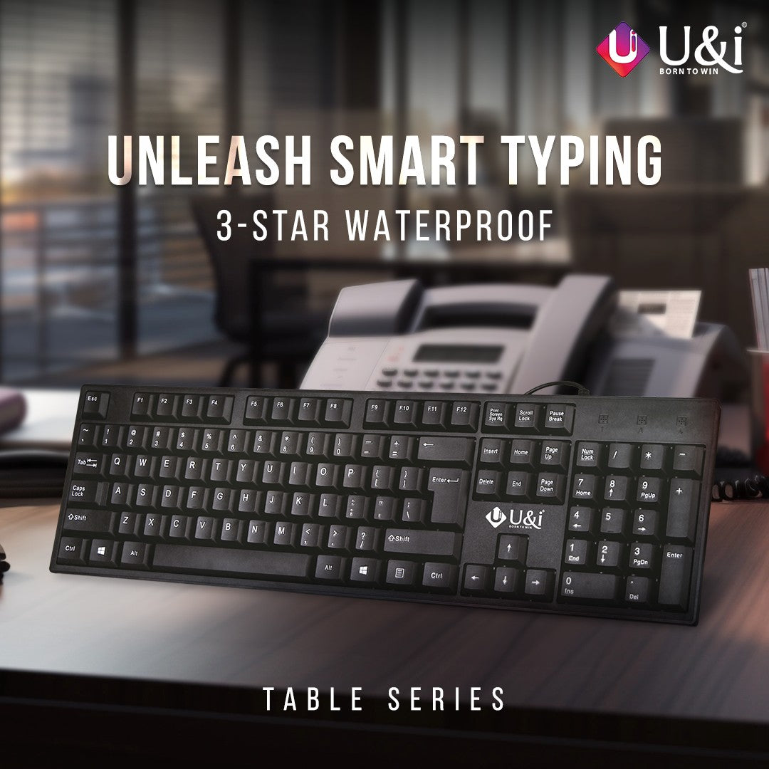 UISK 8037 Table Series Keyboard with Modern Design