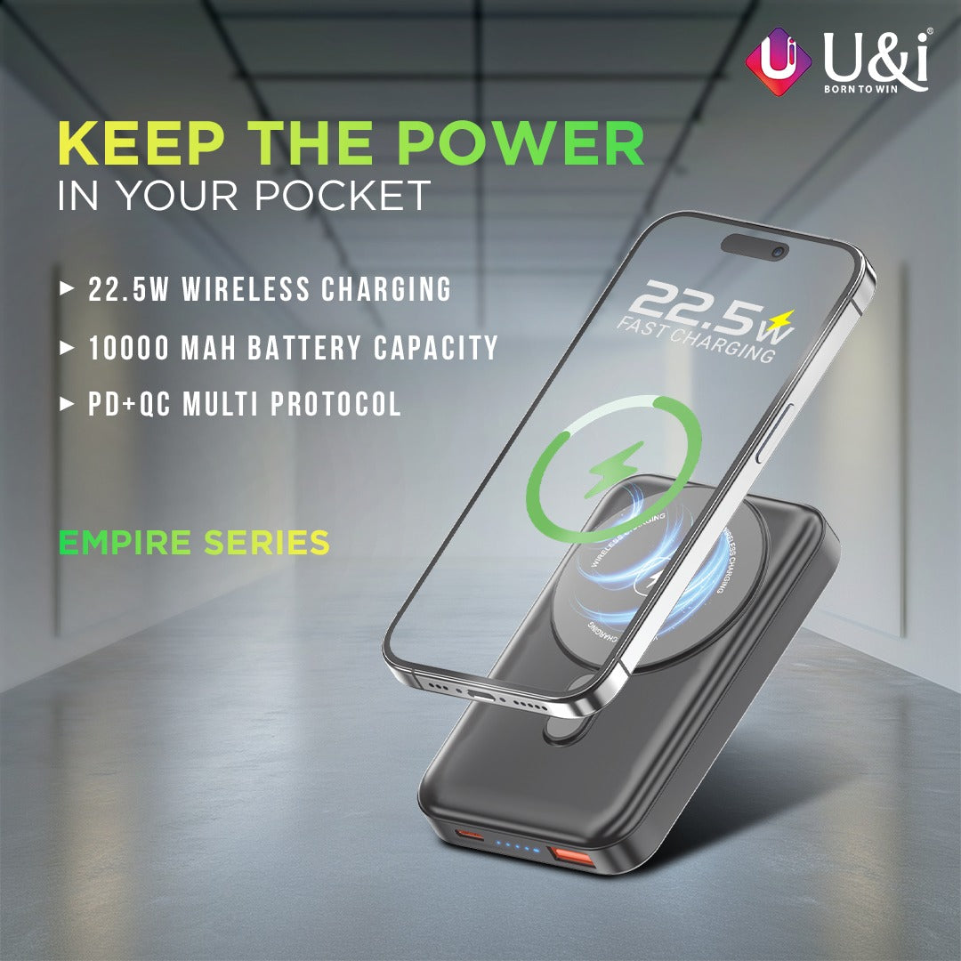 UIPB 2901 Empire Series 10000MAH Power Bank with Modern Design