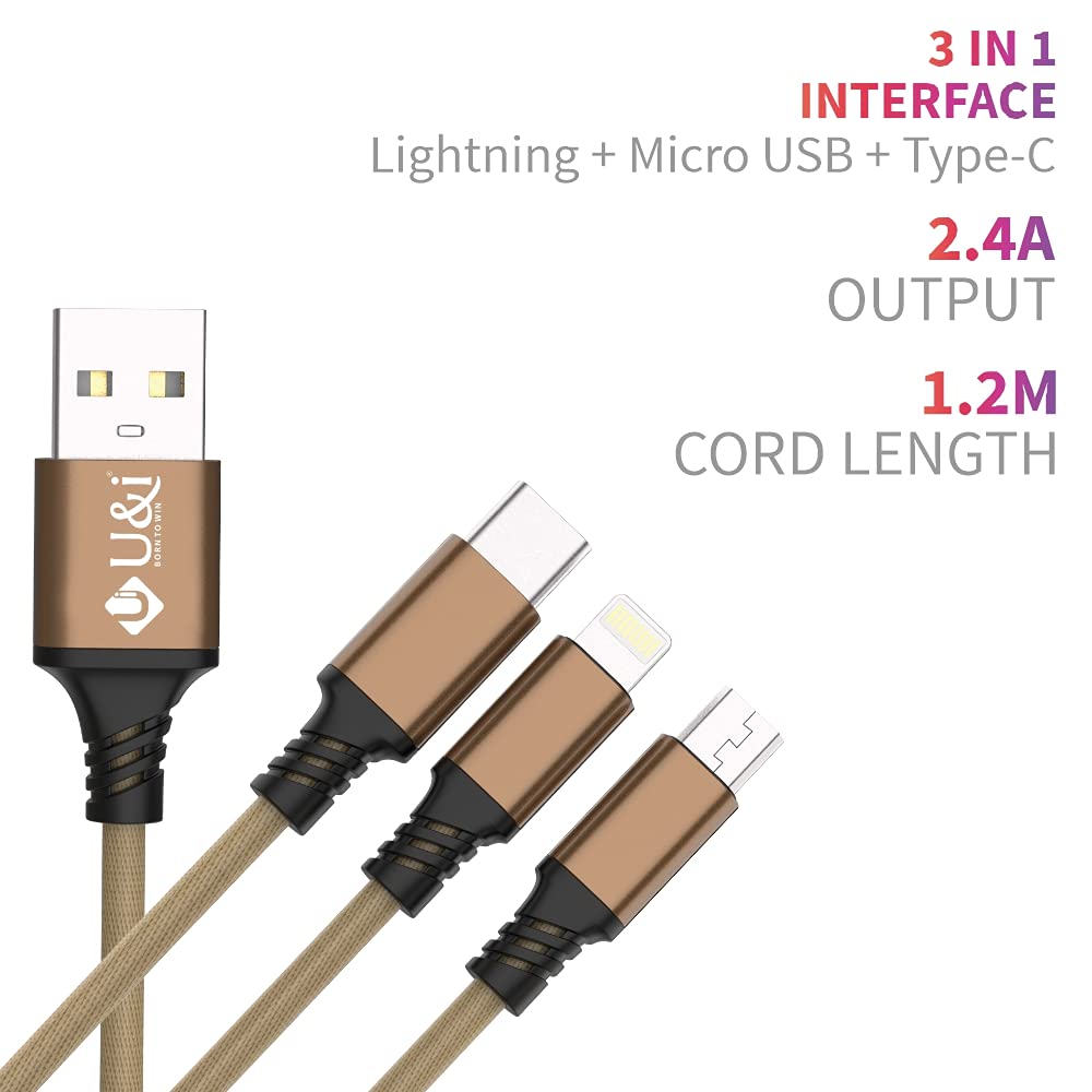 UIDC 2979 BOLD Charging Cable with Stable Charging