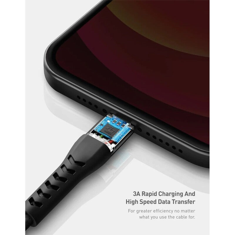 ENERGEA NYLOFLEX CABLE, USB-C TO LIGHTNING C94 MFI 1.5M – RED