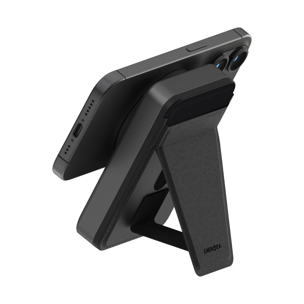 ENERGEA MAGWALLET CARD 5K, 5000MAH MAGPAC PLUS POWER BANK WITH MAGWALLET CARD - GUN/BLK