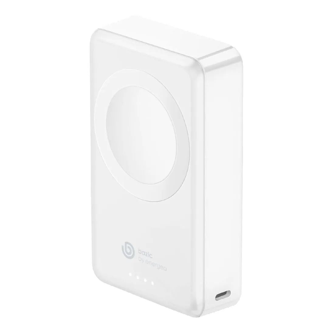 BAZIC GOPOWER MINI, 4000MAH PORTABLE APPLE WATCH CHARGER - WHITE