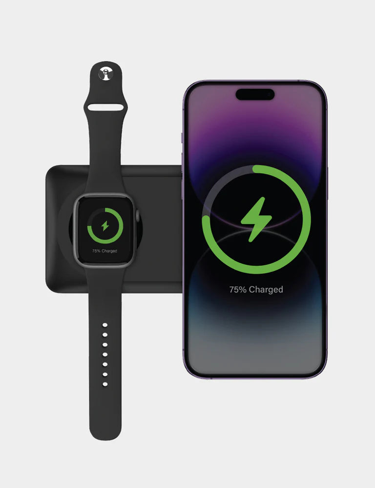 BAZIC GOPOWER MAG, 10000MAH MAGNETIC WIRELESS CHARGING POWER BANK - BLACK