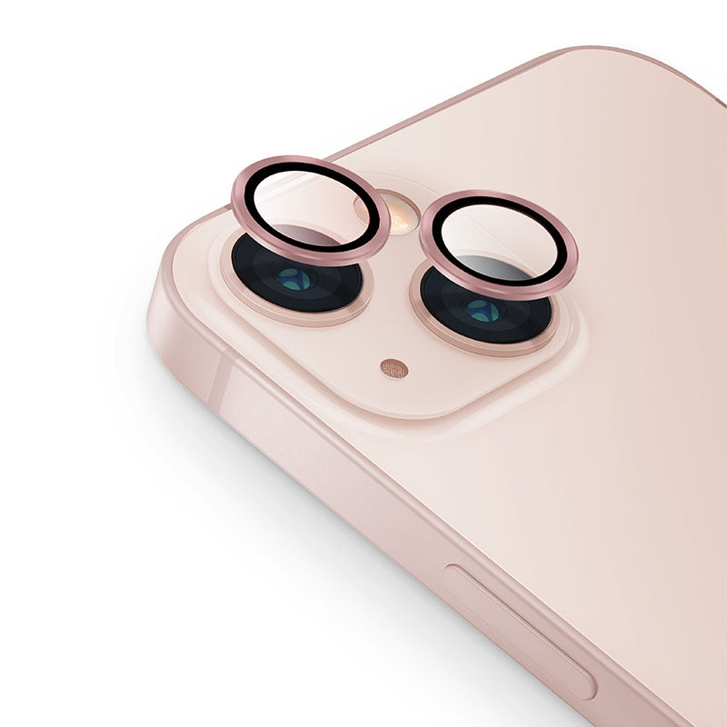 UNIQ OPTIX IPHONE 13 / 13 MINI CAMERA LENS PROTECTOR - BLUSH (PINK) - يونيك أوبتكس آيفون 13 / 13 ميني حماية عدسة الكاميرا - وردي خفيف (وردي)