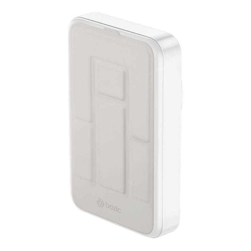 BAZIC GOPOWER 10K, 10000MAH MAGSAFE COMPATIBLE POWER BANK WITH BUILT-IN APPLE WATCH CHARGER - WHITE