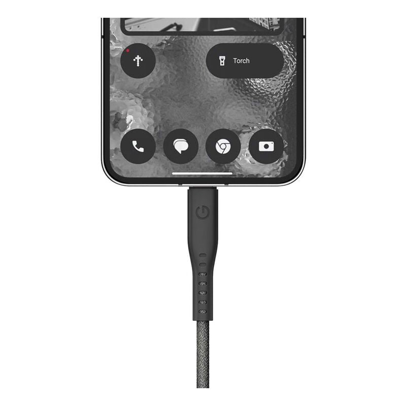 ENERGEA FLOW CABLE, 240W C-C CABLE 480MBPS WITH VELCRO CABLE TIE 30CM - BLACK