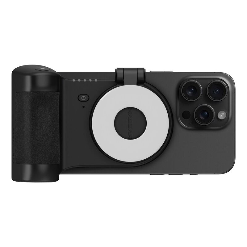 ENERGEA MAGCAM GRIP 5K, BLUETOOTH MOBILE CAMERA GRIP WITH POWERBANK, 5000MAH - BLACK