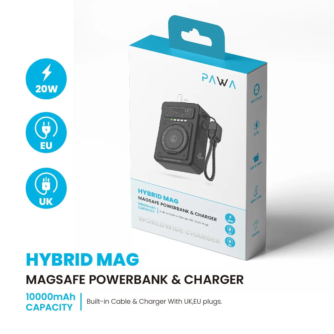 PAWA HYBRID MAG 10000MAH MAGSAFE POWERBANK