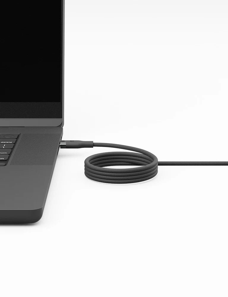 ENERGEA HELIX C-C MAGNETIC CABLE 480MBPS, 100W 1.5M - BLACK