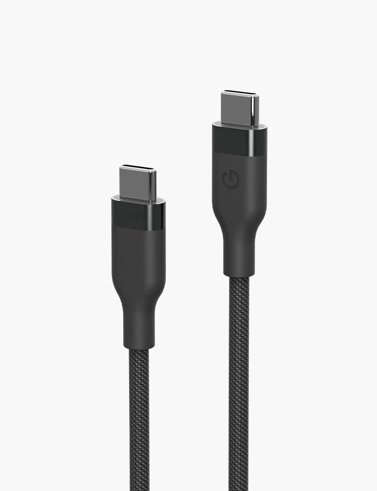 ENERGEA HELIX C-C MAGNETIC CABLE 480MBPS, 100W 1.5M - BLACK