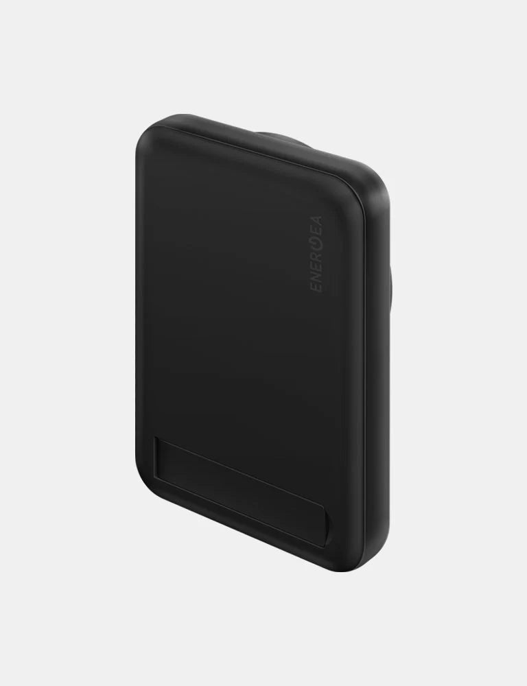 ENERGEA MAGPAC MINI 10000MAH ULTRA SLIM MAGSAFE COMPATIBLE POWER BANK WITH BUILT-IN VIDEO STAND - BLACK