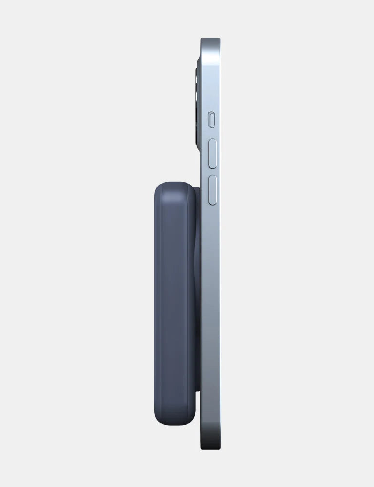 ENERGEA MAGPAC MINI 10000MAH ULTRA SLIM MAGSAFE COMPATIBLE POWER BANK WITH BUILT-IN VIDEO STAND - BLUE
