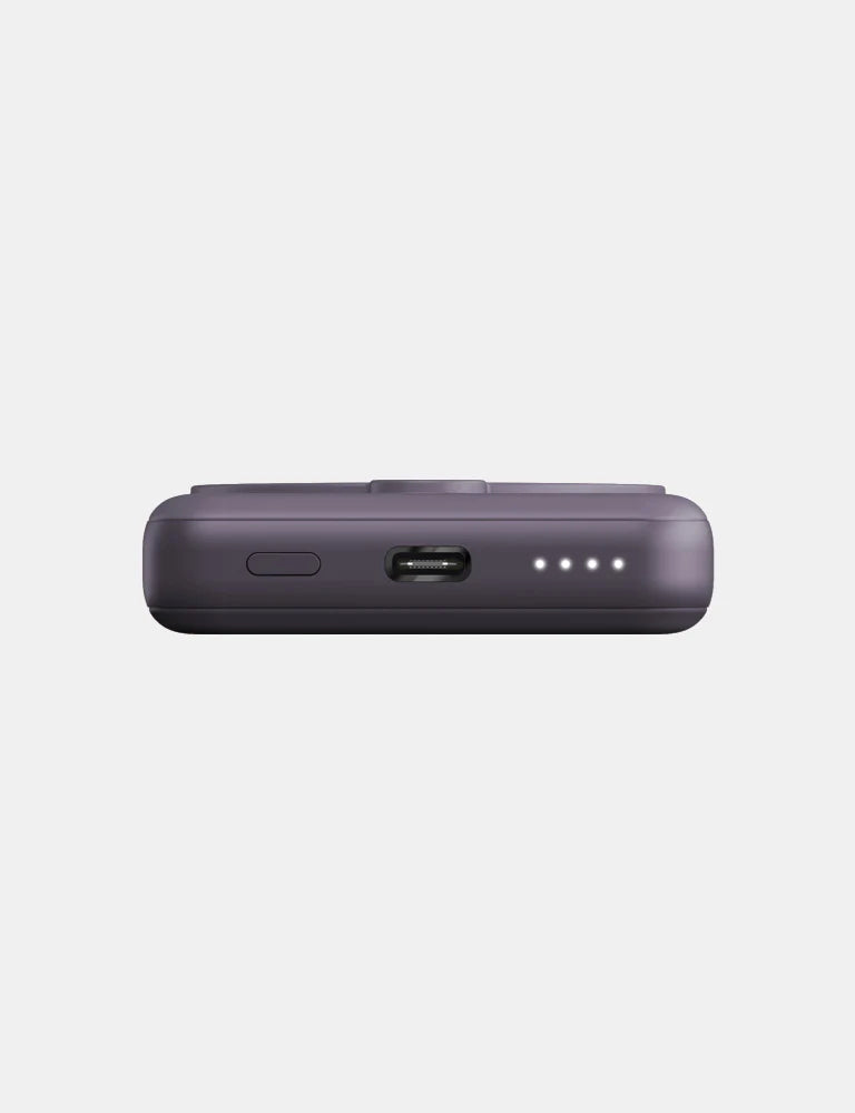 ENERGEA MAGPAC MINI 10000MAH ULTRA SLIM MAGSAFE COMPATIBLE POWER BANK WITH BUILT-IN VIDEO STAND - PURPLE