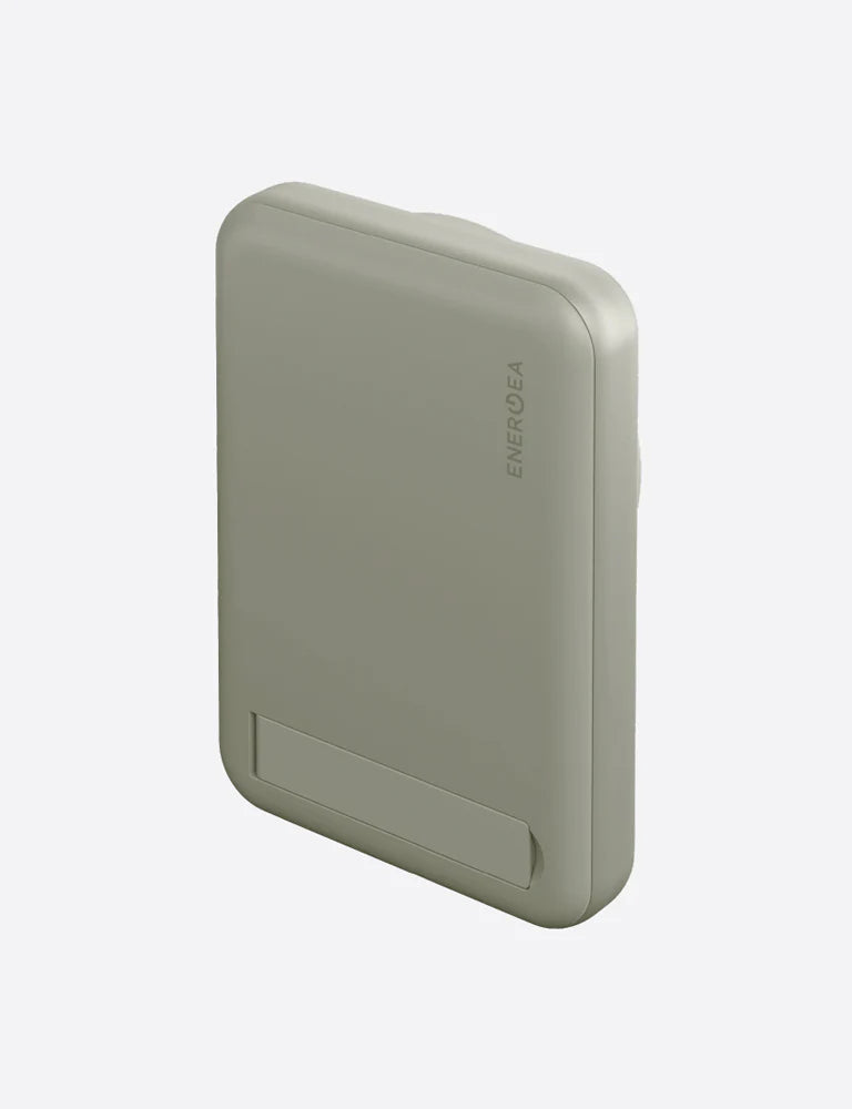 ENERGEA MAGPAC MINI 10000MAH ULTRA SLIM MAGSAFE COMPATIBLE POWER BANK WITH BUILT-IN VIDEO STAND - SAGE
