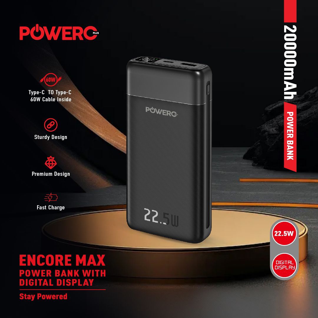 POWERO+ ENCORE MAX POWER BANK 20K mAh