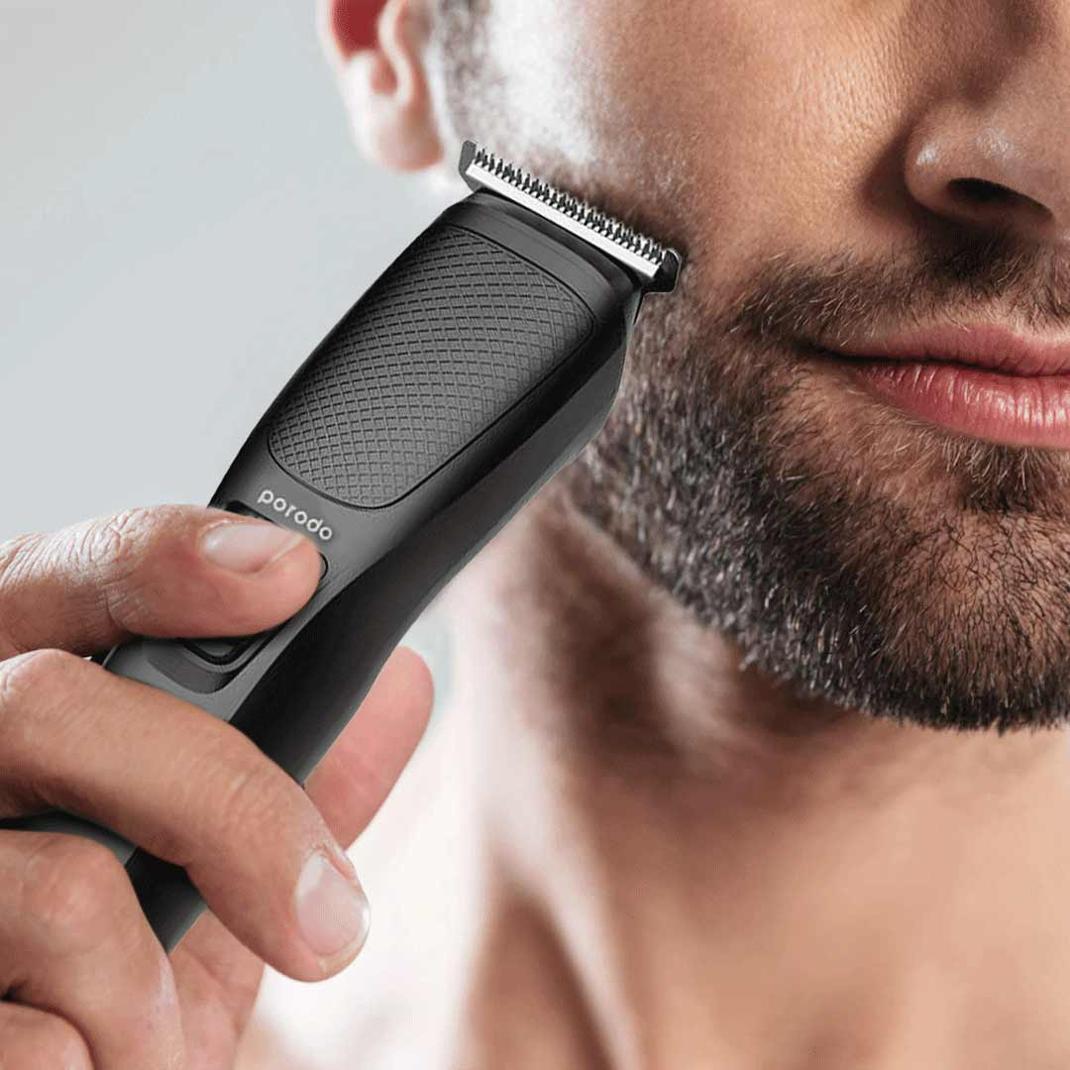 Porodo Wide T-Blade Beard Trimmer 4 Combs Included