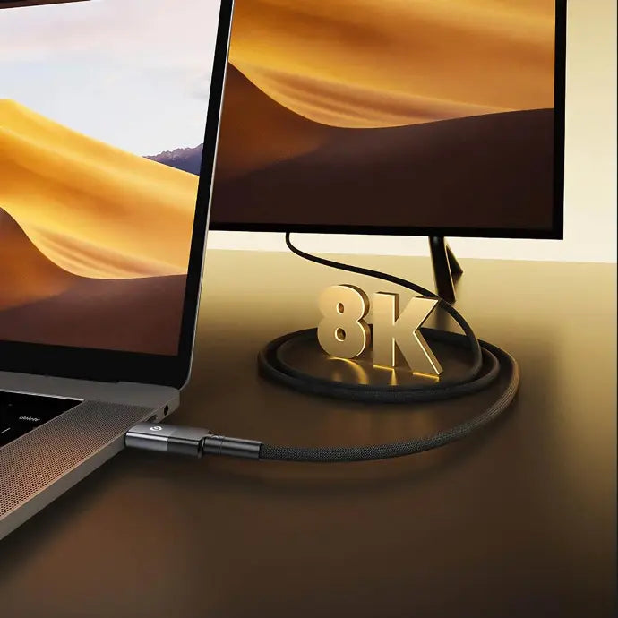 Powerology Braided 240W USB 4.0 Type-C Fast Charging