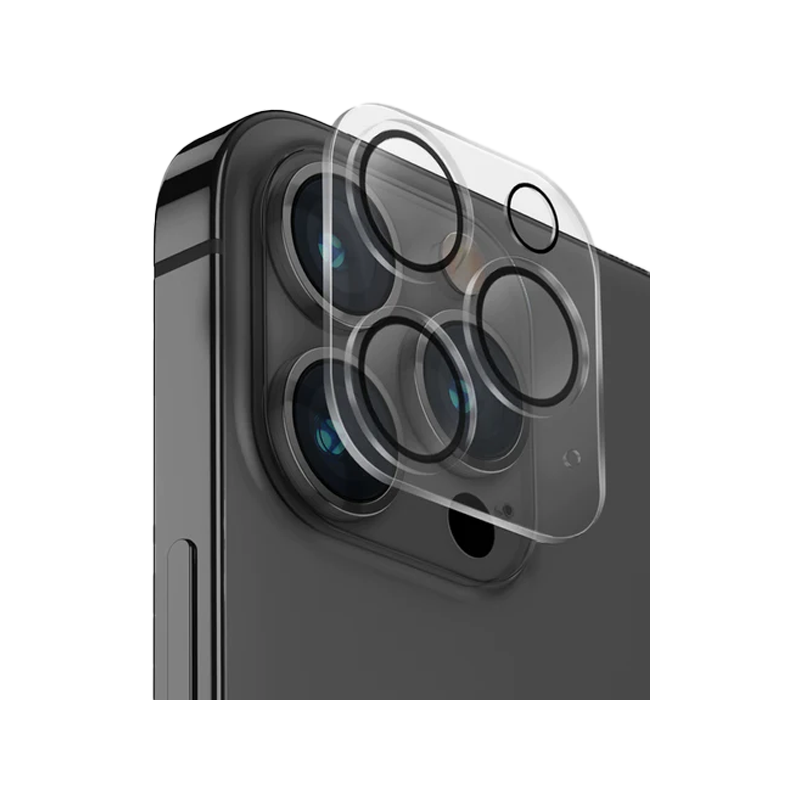 UNIQ OPTIX IPHONE 13 PRO / 13 PRO MAX CAMERA LENS PROTECTOR - GLOSSY CLEAR (CLEAR) - يونيك أوبتكس آيفون 13 برو / 13 برو ماكس حماية عدسة الكاميرا - لامع شفاف (شفاف)