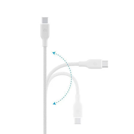 BAZIC GOCHARGE WEAVE C-C CABLE 480MBPS, 60W 1.5M - BLUE