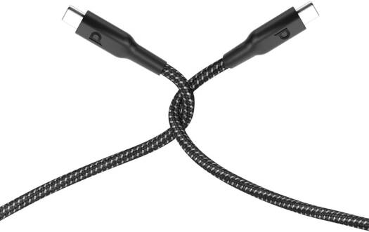 Powerology Braided USB C2C Data Cable White