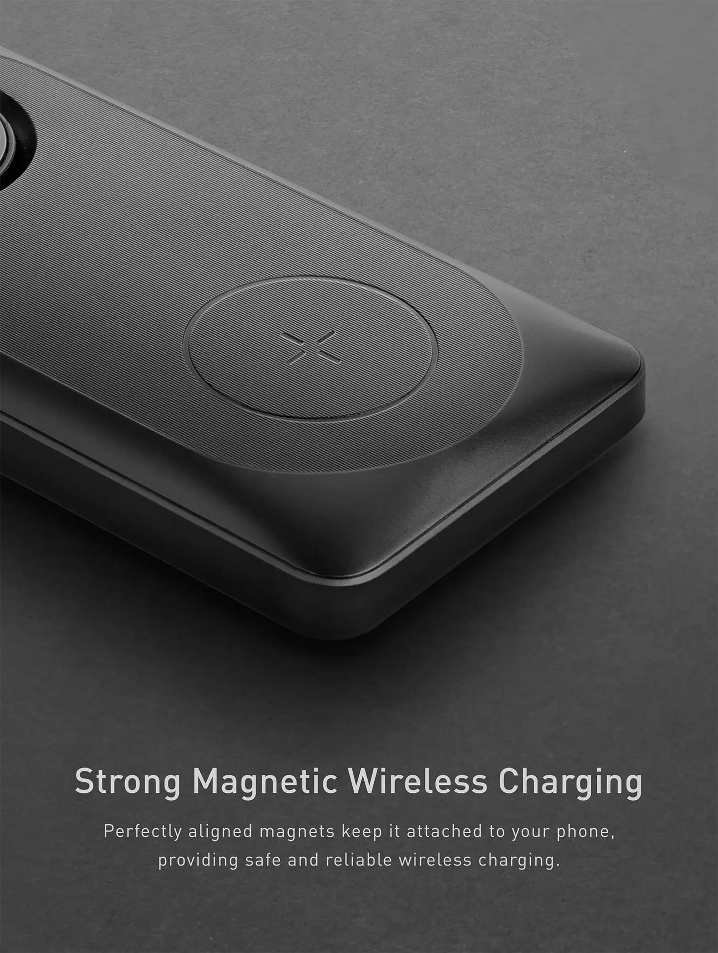 BAZIC GOPOWER MAG, 10000MAH MAGNETIC WIRELESS CHARGING POWER BANK - BLACK