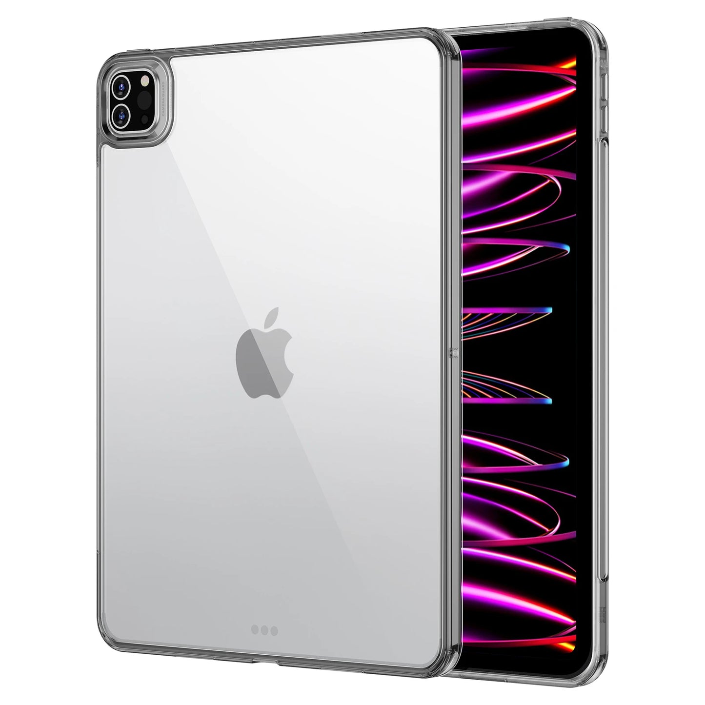 غطاء ESR كلاسيك هايبرد شفاف الظهر متوافق مع iPad Pro 12.9 (موديل 2024) - شفاف وأسود | ESR Classic Hybrid Clear Back Case, Compatible with iPad Pro 12.9 2024 - Clear Black