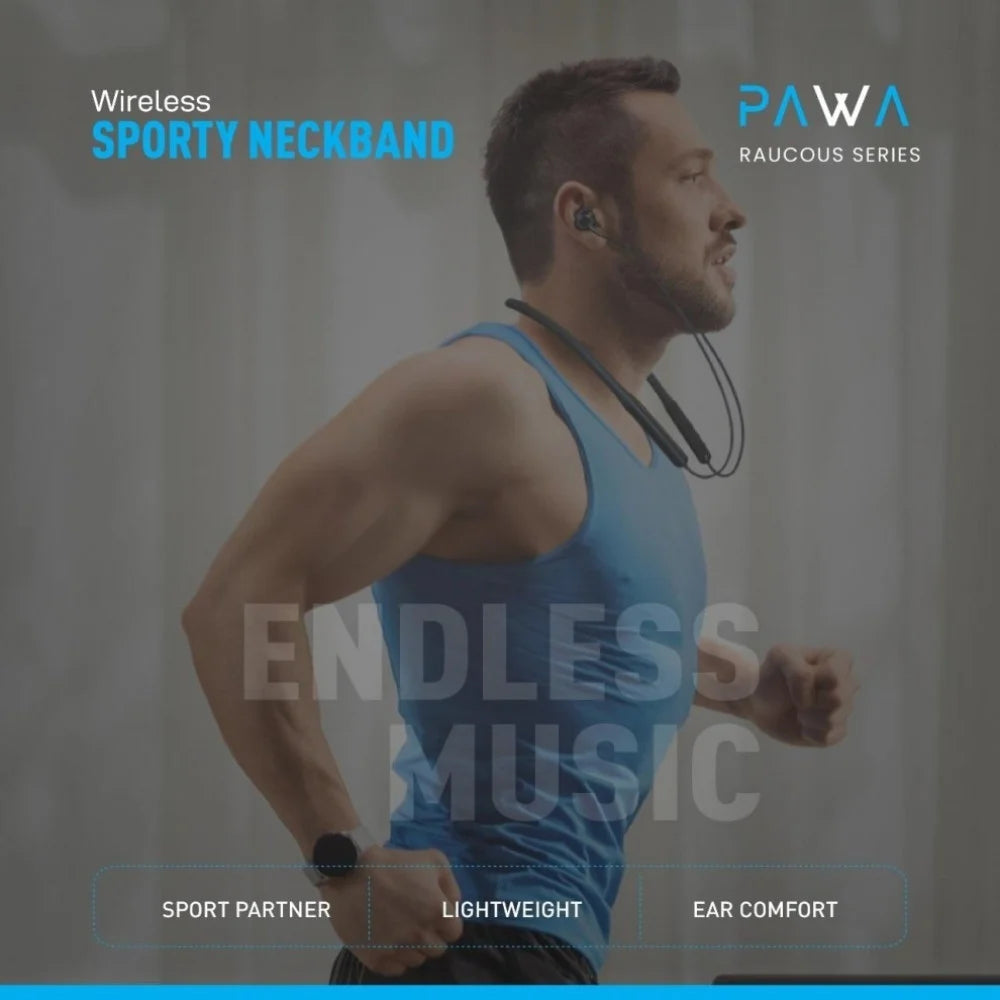 Pawa PW-RS11 Wireless In Ear Neckband Black