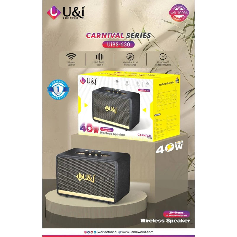 UIBS 630 Carnivel Series Bluetooth Speaker with Modern Design and Great Sound