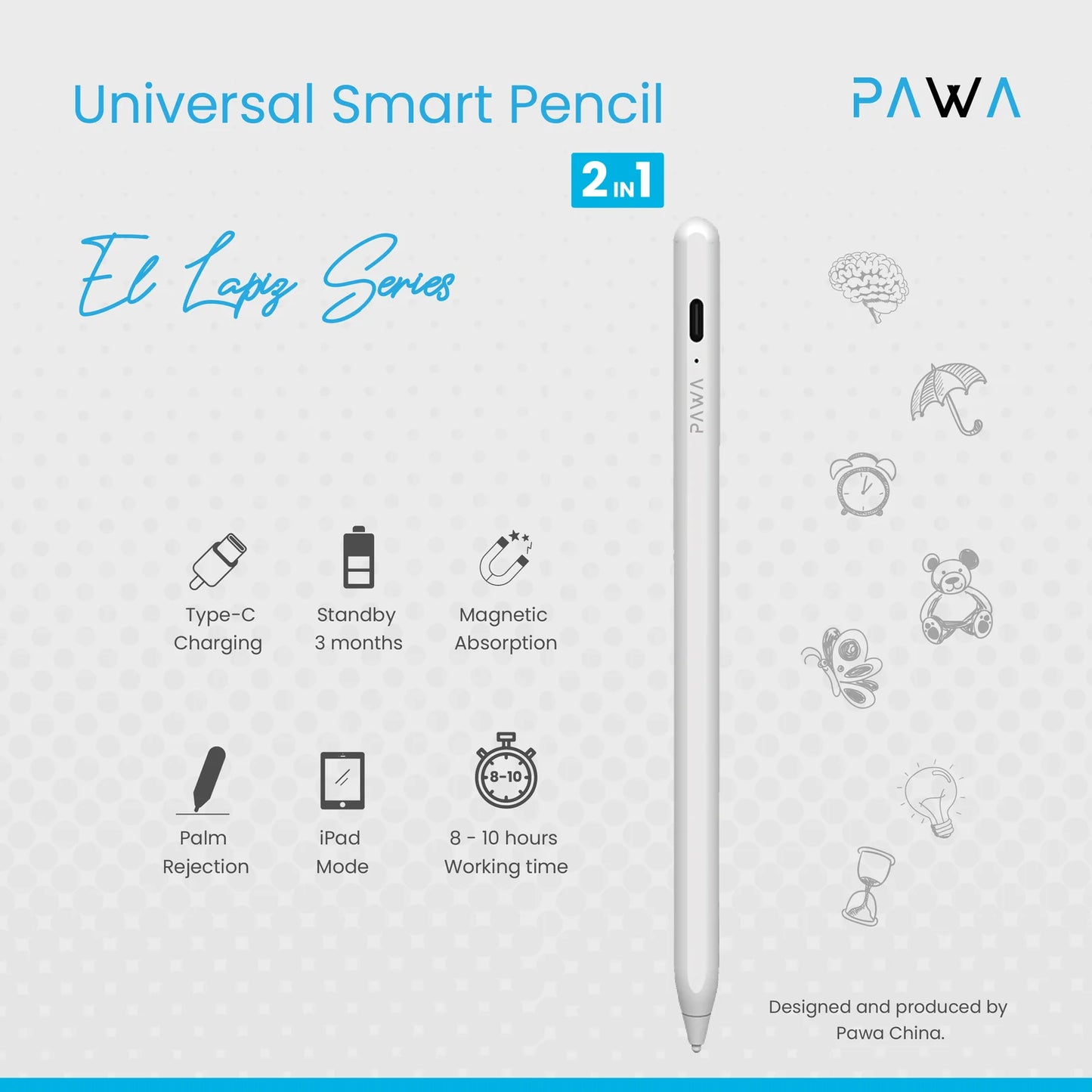 PAWA EL LAPIZ 2IN1 UNIVERSAL PENCIL