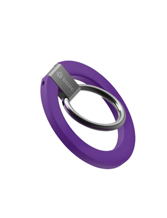 BAZIC GOMAG GRIP, MAGSAFE COMPATIBLE MAGNETIC PHONE GRIP - PURPLE