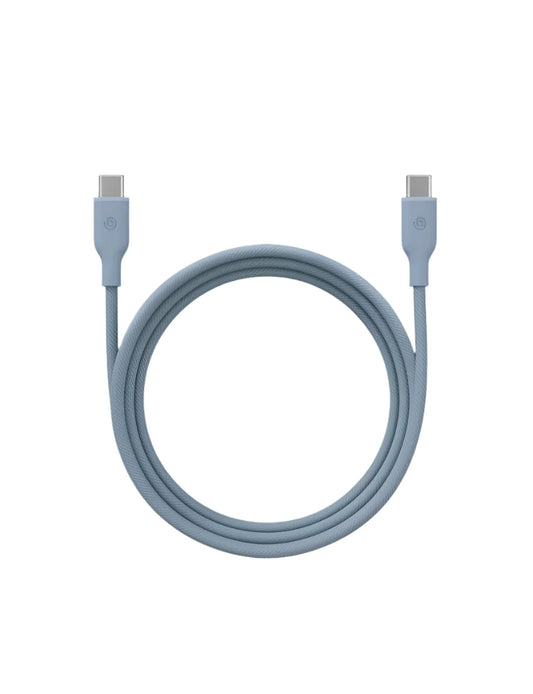 BAZIC GOCHARGE WEAVE C-C CABLE 480MBPS, 60W 1.5M - BLUE