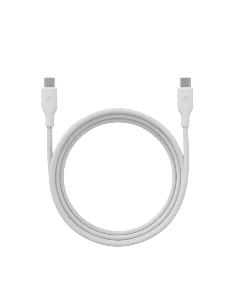 BAZIC GOCHARGE WEAVE C-C CABLE 480MBPS, 60W 1.5M - WHITE