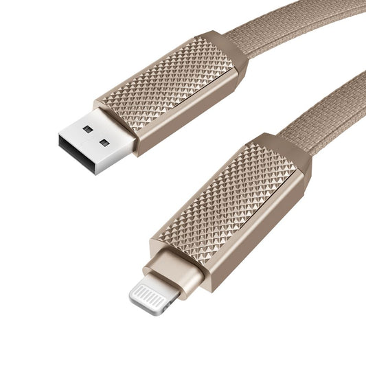 BAZIC GOCHARGE ALUCABLE, 4 IN 1 ALUMINIUM CHARGING CABLE WITH USB A/C INPUT AND USB C/LIGHTNING OUTPUT. PD FAST CHARGE 1M - BLACK