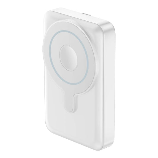 BAZIC GOPOWER 10K, 10000MAH MAGSAFE COMPATIBLE POWER BANK WITH BUILT-IN APPLE WATCH CHARGER - WHITE