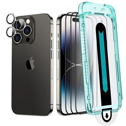 واقي شاشة ESR أرمورايت متوافق مع iPhone 14 Pro Max - عبوة واحدة | ESR Armorite Screen Protector, Compatible with iPhone 14 Pro Max - 1 Pack