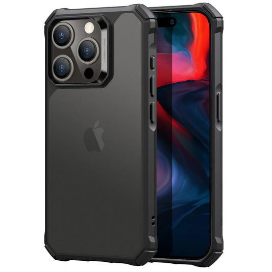 غطاء ESR إير أرمور (هالو لوك)، متوافق مع iPhone 15 Pro Max - أزرق داكن | ESR Air Armor Clear Case (HaloLock), Compatible with iPhone 15 Pro Max, Clear Dark Blue