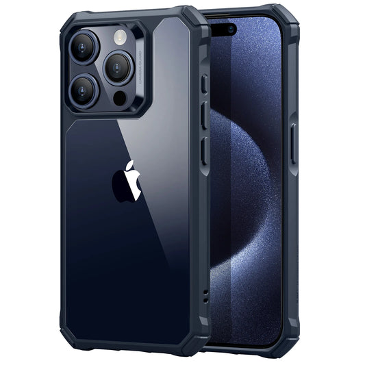 غطاء ESR إير أرمور شفاف، متوافق مع iPhone 15 Pro - أزرق داكن | ESR Air Armor Clear Case, Compatible with iPhone 15 Pro, Clear Dark Blue