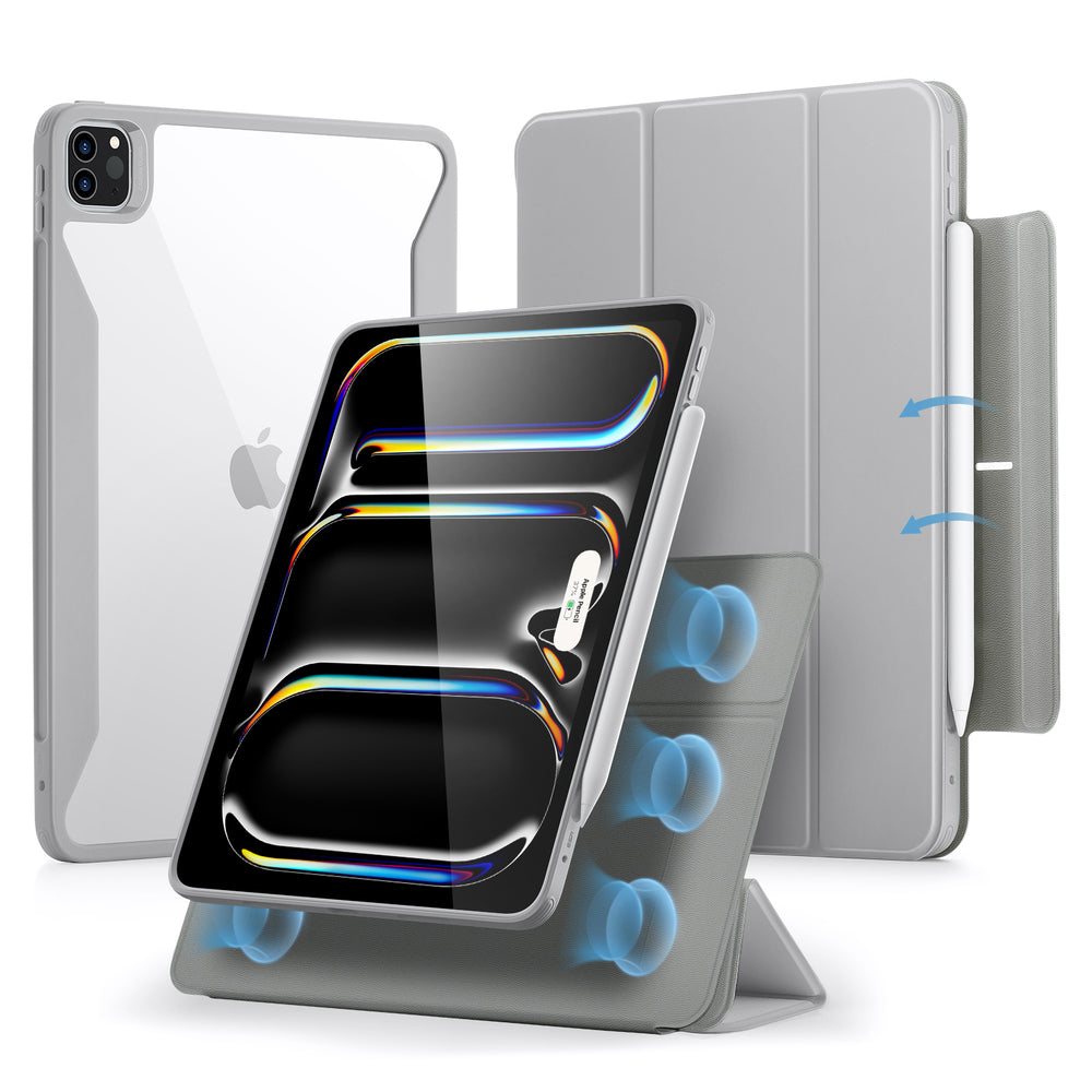 غطاء ESR هايبرد 360 متوافق مع iPad Pro 12.9 (2022/2021) - رمادي | ESR Rebound Hybrid 360 Case, Compatible with iPad Pro 12.9 (2022/2021) - Grey