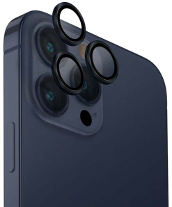 UNIQ OPTIX IPHONE PRO (2023) 6.1 ALUMINIUM CAMERA LENS PROTECTOR - DEEP NAVY (DARK BLUE) - يونيك أوبتكس آيفون برو (2023) 6.1 حماية عدسة الكاميرا بألومنيوم - نيوي داكن (أزرق غامق)