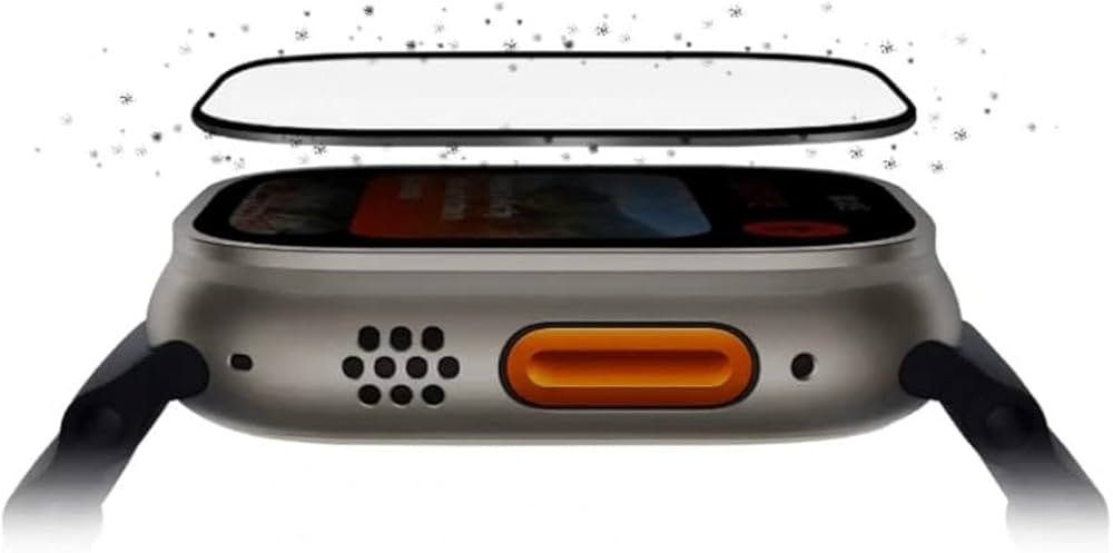 UNIQ OPTIX VIVID CLEAR WATCH ULTRA GLASS SCREEN PROTECTOR - يونيك أوبتكس فيفيد كلير ووتش ألترا زجاج حماية الشاشة