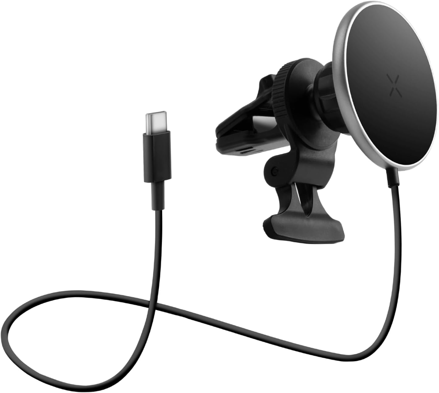 ENERGEA MAGDRIVE, MAGSAFE COMPATIBLE ALUMINUM CAR CHARGER (CUP HOLDER/AIRVENT) - GUN-BLK