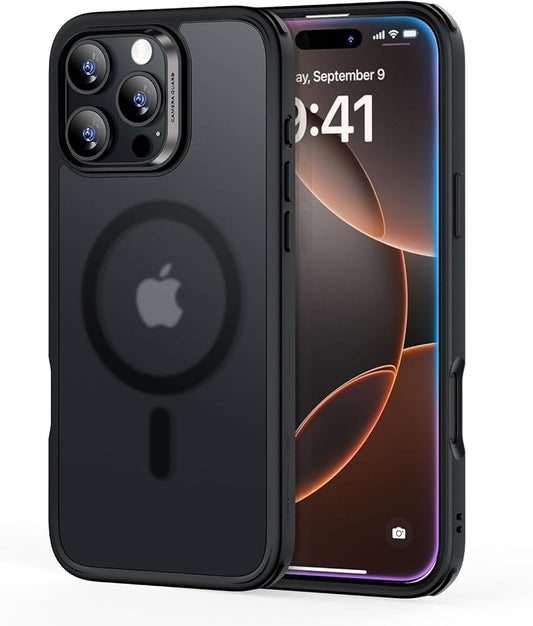 غطاء ESR كلاسيك هايبرد - إطار أسود وظهر شفاف غامق لهاتف iPhone 12 Pro Max | ESR Classic Hybrid - Black bumper+Trans Black back case for iPhone 12 Pro Max