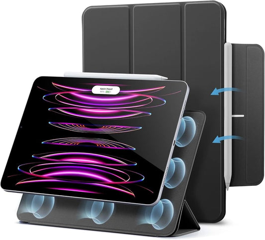 غطاء ESR ريبوند مغناطيسي متوافق مع iPad Air 4/5 أو iPad Pro 11 (موديل 2018) - أسود | ESR Rebound Magnetic Case, Compatible with iPad Air 4/5 / iPad Pro 11 (2018) - Black