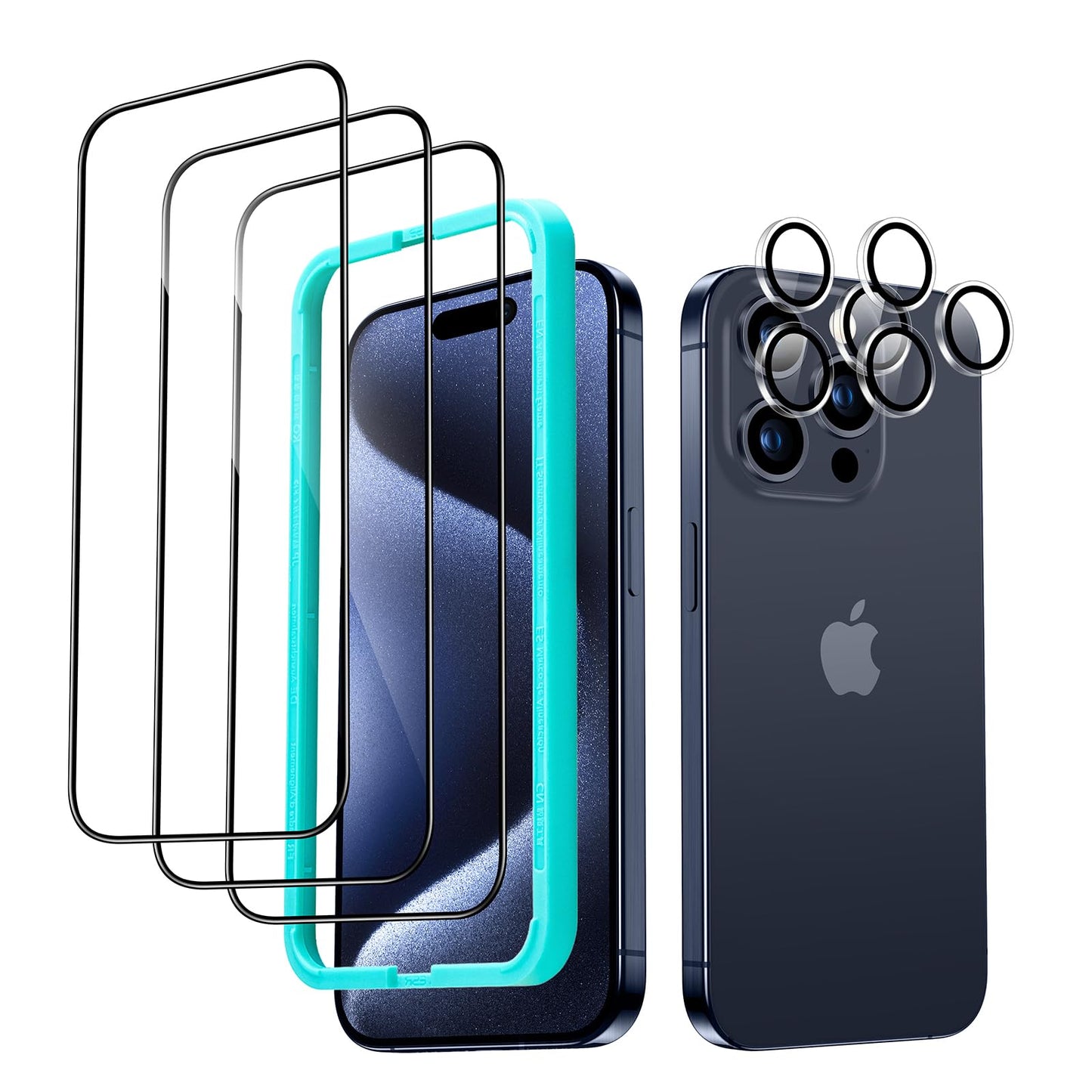 واقي شاشة ESR خصوصية زجاجي متوافق مع iPhone 15 Plus | ESR Tempered-Glass Privacy Screen Protector, Compatible with iPhone 15 Plus