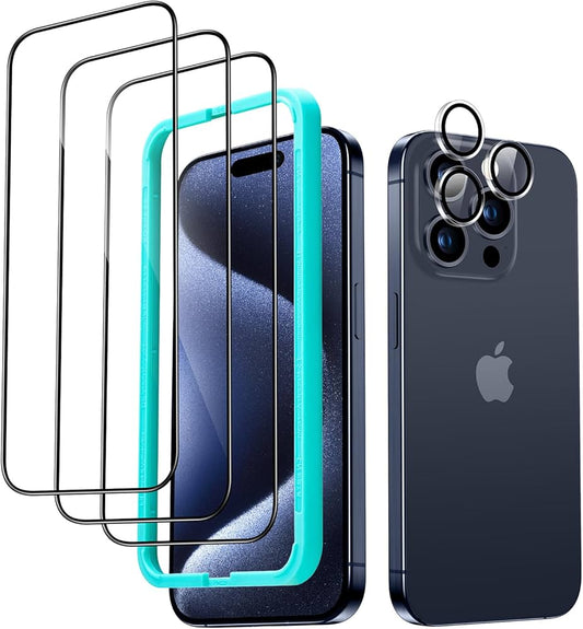 واقي شاشة ESR خصوصية زجاجي متوافق مع iPhone 15 Pro Max | ESR Tempered-Glass Privacy Screen Protector, Compatible with iPhone 15 Pro Max