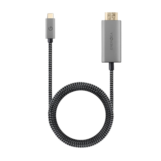 ENERGEA FIBRATOUGH, USB-C TO HDMI CABLE 4K@60HZ 2M - BLACK