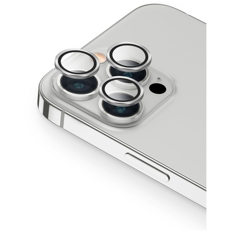 UNIQ OPTIX IPHONE 13 PRO / 13 PRO MAX CAMERA LENS PROTECTOR - STERLING (SILVER) - يونيك أوبتكس آيفون 13 برو / 13 برو ماكس حماية عدسة الكاميرا - ستيرلينج (فضي)